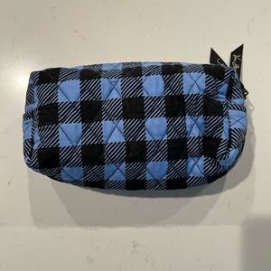 Vera Bradley blue buffalo small cosmetic bag